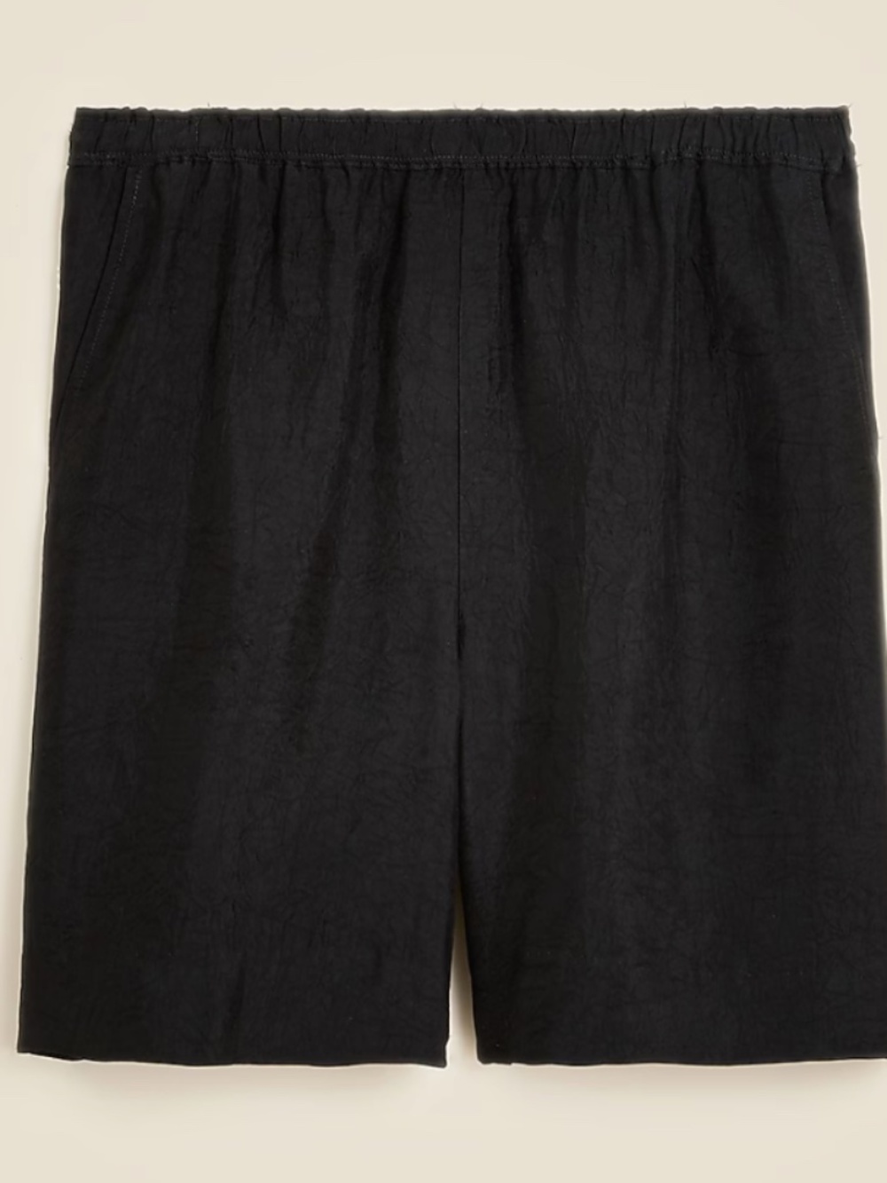 JCrew 7" Stratus short in textured satin